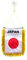 AZ FLAG - Fanion Japon Pour Décoration Voiture Avec Ventouse et Franges Dorées - Mini Drapeau Japonais - 13x10 cm