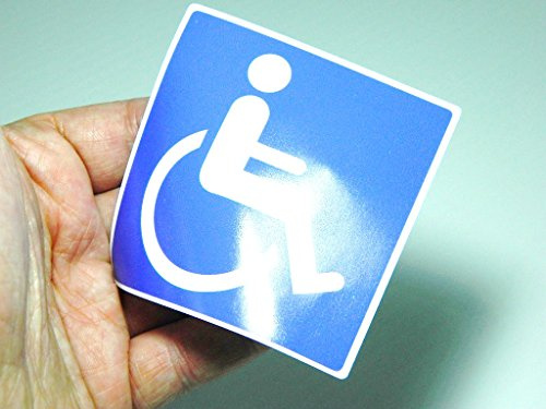 Blue Badge Holder Disabled Car Sticker -Self Adhesive decal