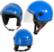 A-Pro Motorradhelm Motorrad Roller Jet Helm Demi Mit Viser Blau L