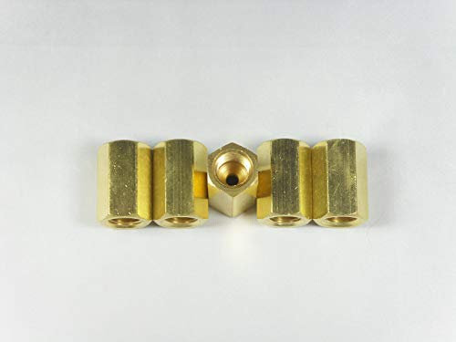 5x VERBINDER FÜR BREMSLEITUNG BREMSROHR Ø 4,75 MM BÖRDELFORM F/Messing