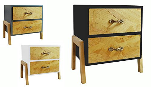 Riyashop Mini Kommode Schubladen Schmuckkasten Holz Kommode Vintage Shabby Schrank (Blau)