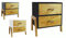 Riyashop Mini Kommode Schubladen Schmuckkasten Holz Kommode Vintage Shabby Schrank (Blau)