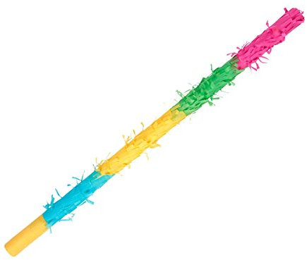 Alsino Pinata Geburtstag Esel Einhorn Schlagpinata Partydeko Dekoration Geburtstagsdeko, 62/0928 Stab ca. 58 cm