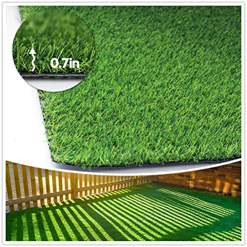 Conscience Trading Kunstrasen Kunstrasen (1,8 cm benutzerdefinierte Größen) – 200 x 300 cm Indoor/Outdoor Gras Teppich, einfache Installation Mehrzweck-Astroturf-Teppich, Hunderasen mit Abflusslöchern