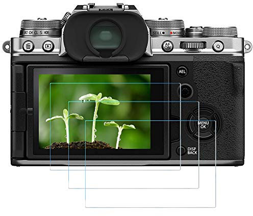 X-T4 - Pellicola proteggi schermo per fotocamera Fujifilm X-T4, confezione da 3 pezzi, durezza 9H, vetro temperato antigraffio da 0,3 mm
