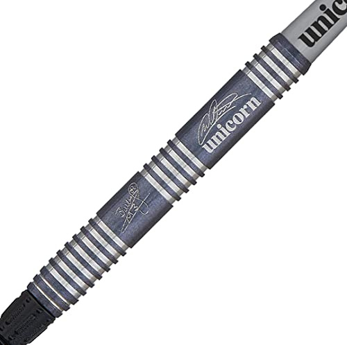 Unicorn Soft Tip Dartpfeile Set, Michael 'Bully Boy' Smith Noir Organic, 70% Tungsten Barrels mit schwarzer Titanbeschichtung, Epic Soft Tips, Präsentationsverpackung, 19g oder 21g