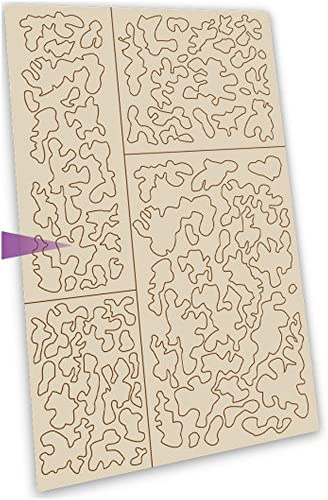 Green Stencil World GSWD-11466 Camouflage-Blatt, klassisch, 1 Kunststoff, Modell