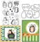 ORIGACH Saint Patrick'S Day Stanzschablonen und Stempelset Für Die Kartenherstellung Igel Stanzformen Und Stempel-Set Für DIY Scrapbooking Album Dekoration