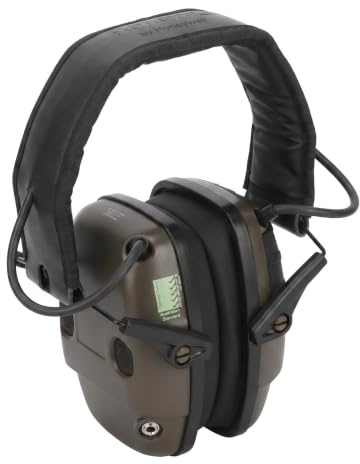 Electronic Shooting Ear Defenders, Noise Reduction Safety Earmuffs, Adjustable Head Protection, Professional