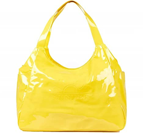SUNDEK Maxi Borsa Mare CHEL - AW417 (Taglia Unica, Giallo)