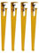 tow000ack Metall Tischbeine DIY Möbelfüße F-Form Tisch Klemmbeine,Couchtisch,Konsolenfüße mit Verstellbaren Bodenschonern für Runden oder Quadratischen Tisch,Kein Stanzen,4 Stück (76cm(30in),Yellow)