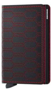 Secrid Slimwallet Black-Red Einheitsgröße Unisex Erwachsene, Schwarz/Rot, Talla única, Modern