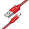 Grand-Tech Micro USB Cable, Android Charger Cable Fast Charging Cables Nylon Braided Lead Samsung Galaxy S7 Edge S6 S5 J7 J5 J6 J3 Note 5 A6 A10, Sony, LG, Kindle, Xbox, PS4, Tablets (3 Meters), Red