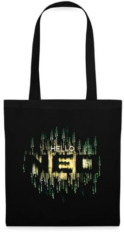 Spreadshirt The Matrix Neo In The Matrix Stoffbeutel, One size, Schwarz