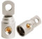 Greluma 2 Piezas Tornillo de fijación de anillo 0 AWG,terminales de anillo de batería de latón niquelado para cable de calibre 0-2