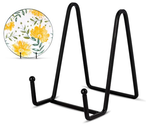 MetVot 2 Stück 11 cm Staffelei Tellerständer Aufsteller Tischstaffelei Tellerhalter Buchständer Deko Ständer Mini Metall