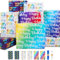 Geschenkpapier Geburtstag,Bunte Geburtstags Geschenkpapier Set mit 6 Geschenkpapier Happy Birthday,6 Anhängern,2 Band,Packpapier Geschenkpapier Jungen Männer Kinder Geburtstagspapier