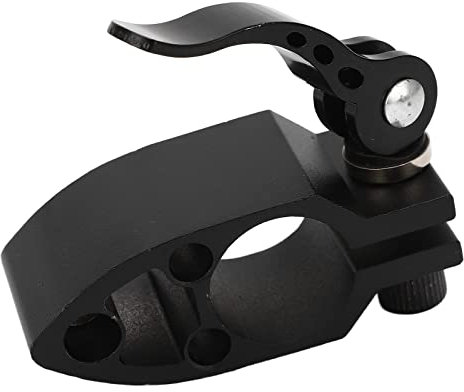 10 Inch Bicycle Seatpost Clamp, Scooter Folding Clamp, Aluminum Alloy Replacement Vertical Rod Lock, Quick Release Bike Release Saddle Clip Bike Seat Clamp for Electric Scooter