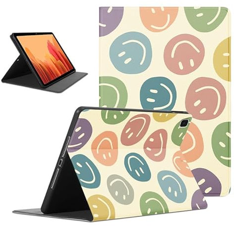 Foonary Cover Tablet per Samsung Galaxy Tab A7 2020 SM-T500,T505,T507 10,4, Ultra Sottile PU Pelle Antiurto Custodia Flipcon Funzione Supporto Protettiva Case per Tab A7 2020 SM-T500,T505,T507,Smile1