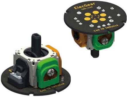 ElecGear 2 x TMR-Joystick-Ersatz für Astro C40 TR Controller, PCB-Montage, gelötetes Modul mit TMR elektromagnetischem Steuerstab, Ersatz für Analog-Stick