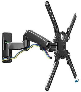 UIHMSWYAL F300 F450 F500 Full Motion Monitorarm Wandhalterung TV-Halterung mit Verstellbarer Gasfeder for 24-60 LED-LCD-Monitore(F450 for 40-50in TV)