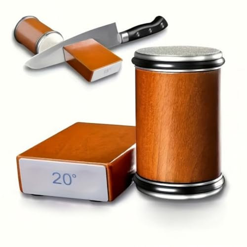 Messerschärfer Profi Mit 15°/20 °SchäRfwinkel, messerschleifer,knife sharpener,Schleifstein Gerade Kanten Mit Industriediamanten, Messerschleifer FüR Messer FüR Stahl Jeder HäRte