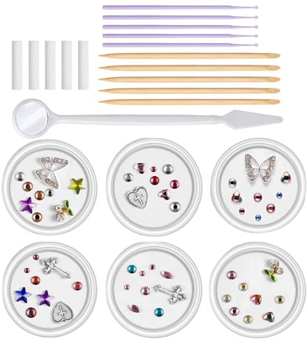 Zahnstein-Set für Zähne, kreatives Zahnschmuck-Set, Zahnkristalle, professionelles Zahnstein-Set für ein strahlendes Lächeln, einzigartiger schäumender Zahnschmuck