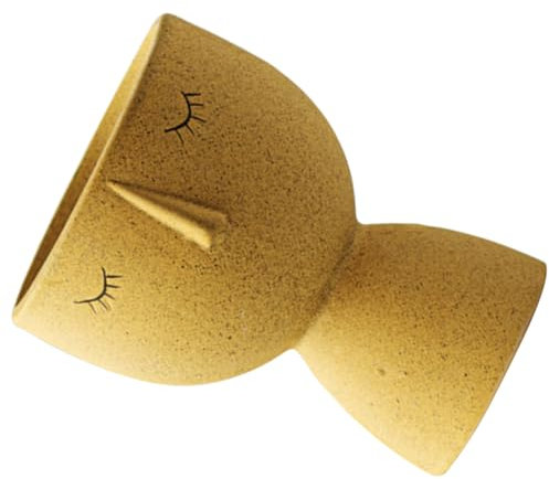 CIYODO Gesicht Keramik Blumentopf Gartentöpfe Smart Blumentopf Pflanzgefäß Klein Minimalistisch Indoor Desktop Pflanzen Blumentöpfe Blumentopf Bonsai Blumentopf Pflanzenbehälter