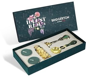 Pigna x Bridgerton, Kit für Siegellack, Stempelset mit Löffel und Wachs
