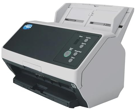 SIMPLETEK - Professioneller Dokumentenscanner ADF A4/A5/A6 Duplex High Speed 50 ppm 600 dpi mit USB 3.2 und Gigabit LAN
