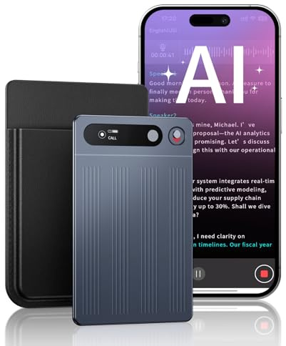 AI Voice Recorder,Dictaphone Voice Recorder-Free Transcriber&Summarize,64GB Portable Digital Recorder Support 134 Languages,App Control,Mini OLED Screen,Audio Recorder for Lectures/Meeting/Interviews