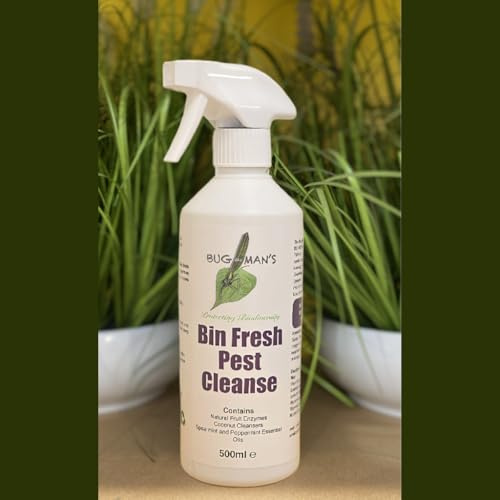 The Bug Man's Bin Fresh Pest Cleanse, Natural Fruit Enzymes, Coconut Cleansers, Spearmint and Peppermint Essential Oils, 500ml