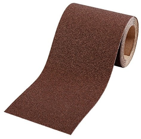 kwb Schleifrolle 5 m x 93 mm aus Korund mit Körnung 240, hochwertiger Kunstharz-Verleimung und verstärktem Papierträger für den feinen Schliff von Holz und Metall