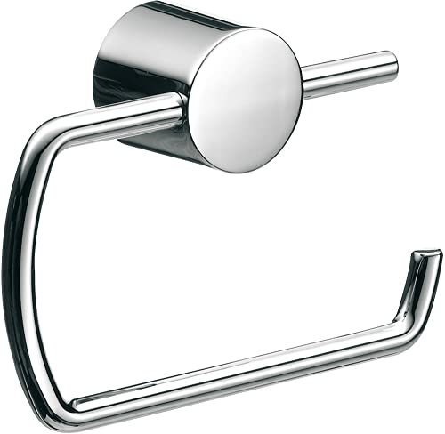 EMCO Rondo 2 Toilettenpapierhalter, Chrom, Klopapierhalter, ohne Deckel, Rollenhalter, Wandmontage-450000101, Metall, Sonstige, One Size