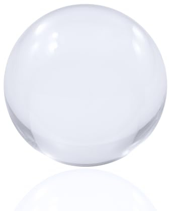 Juggle Dream 90mm Clear Acrylic Contact Juggling Ball - Transparent Clear Contact Juggling Manipulation Performance Balls