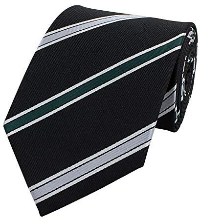 Fabio Farini - Gestreifte Herren Krawatten in 6cm/8cm Breite - Schmale und Klassische Schlipse schwarz grün weiß 8cm