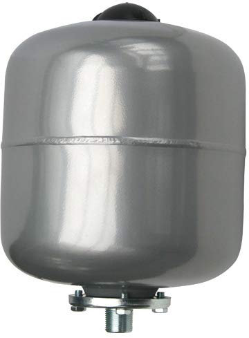 SOMATHERM FOR YOU, Vaso di espansione sanitaria 8L in acciaio, pressione max 10 bar, temperatura da -10° a 100°C, raccordo M 20/27, membrana conforme EN 13831, rivestimento epossidico bianco