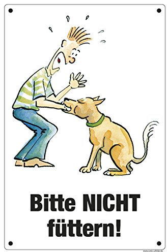 Schild Bitte nicht füttern