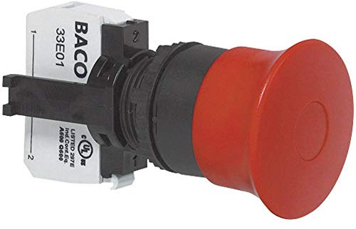 BACO L22DD01A Sicherheitsschalter aus Kunststoff, schwarz, IP69K, 1 Stück