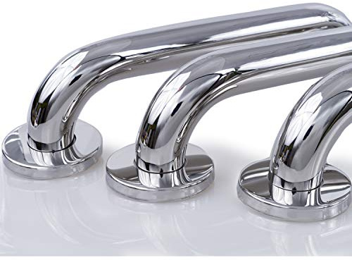 ID Dinkel Haltegriff EDELSTAHL rostfrei Ø30mm glänzend 1000mm Badewannengriff Wandgriff Duschgriff Handgriff Aufstehhilfe für Senioren