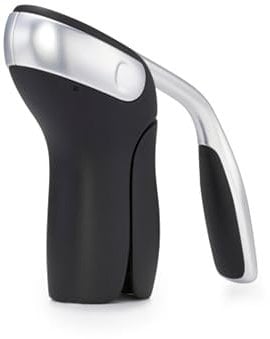 OXO Vertical Lever Corkscrew with Removable Foil Cutter, Steel, Silver, 18.7 x 18.7 x 6.1 cm