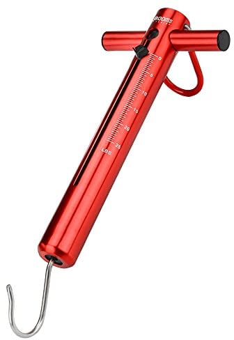 Booms Fishing TS1 Aluminum Tube Fishing Spring & Hook Scale 25LB/11KG