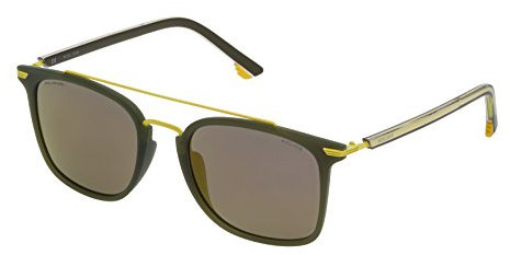 Police Unisex Adults’ SPL58354736G Sunglasses, Green (Verde), 54