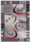 Carpeto Modern Teppich Grau 250 x 300 cm Geometrische Muster Kurzflor Monaco Kollektion