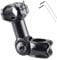 Azarxis Attacco Manubrio MTB 31.8 25.4 mm Adattatore Attacco Manubrio Bici da Corsa Rialzo Attacco Manubrio Prolunga Manubrio Bici MTB (01 Nero - 25,4 x 110 mm - 60° Regolabile)