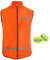 Tucoolracing Reflektive Weste mit Reflektivbands Reflektives Laufrad für Männer und Frauen für Nacht Laufen Biking Walking Motorrad Joggen (Orange, M)