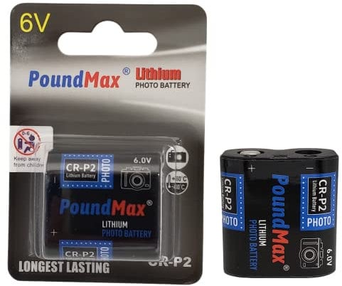 CRP2 6V PoundMax Lithium Power Photo Battery CR-P2 223 CR223 DL223