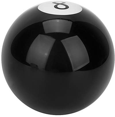 EBTOOLS Schaltknauf 5 Gang-8 Ball Universal Schwarz Schaltknauf 8 Runde Billardkugel Auto Schaltknauf Griff Shifter Schaltknauf