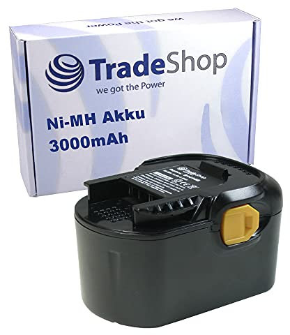 Trade-Shop Ni-MH Akku kompatibel mit Würth Master SD 14.4, Ersatz für Würth 0700980420, 0700980425/14,4V 3000mAh Hochwertiger Ersatz Akku zum Austausch