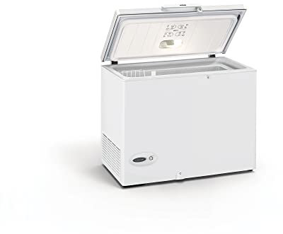 Edesa EZH-2811 Congelador Horizontal de Tecnología Defrost con Ruedas Opción Congelador/Conservador Termostato Ajustable Fácil Limpieza Iluminación LED Capacidad 275L Potencia 145 W Color Blanco